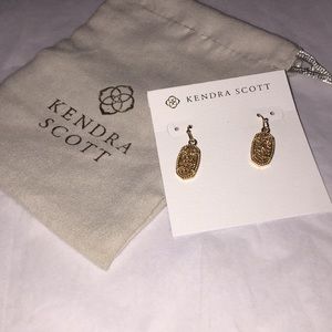 Kendra Scott rose gold earrings
